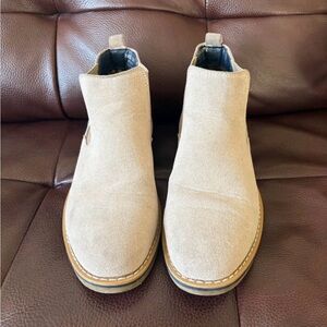Mario Lopez Tan Suede Leather Ankle Boot mens 8.5 EUC